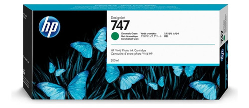 Hp 747 Chromatic Green (p2v84a) Cartridge Original.