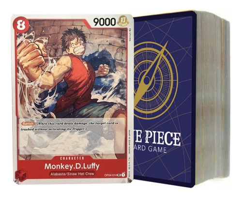 One Piece Card Game 50 Cartas Color Rojo Cartas En Ingles
