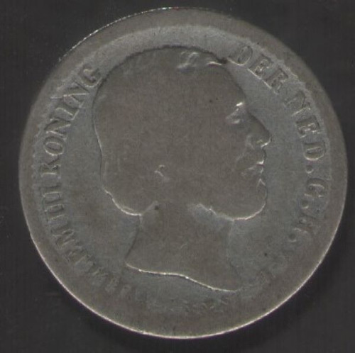 Holanda 10 Cents 1863  Plata Km#80  B-