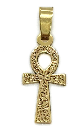 Dije Cruz Llave Egipcia Anj Oro 18k