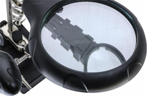 Lupa De Mesa Con Soporte Para Garras Y Luz Led