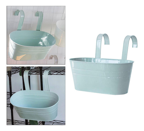 Macetas Colgantes De Metal Para Balcón, Jardineras, Porche