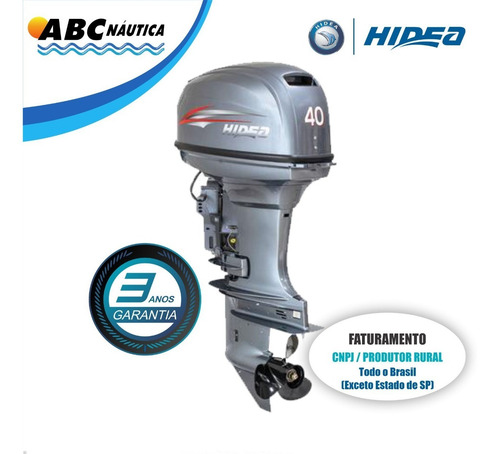 Motor De Popa 40hp Power Trim Hidea Leia Anúncio