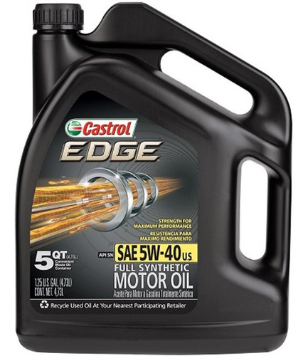 Aceite Lubricante Sintetico Castrol 5w40 (edge) (4,7l)      