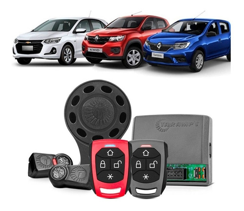 Alarme Automotivo Taramps Tw20 Rf G4 Onix Kwid Sandero Logan