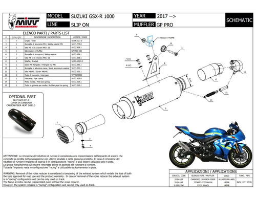 Escapamento Mivv - Suzuki Gsx-r 1000 Srad / R / 2020 2021