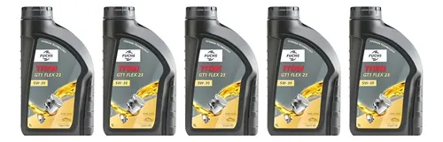 Kit 5 Oleo Lubrificante Fuchs Titan 5w30 Gt1 23 Sintetico