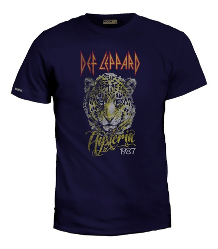 Camiseta Leopardo Hysteria 1987 Def Leppard Banda Rock Bto