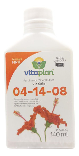 Vitaplan Fertilizante Líquido 04-14-08 140ml