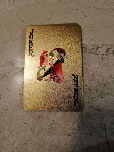 Cartas Naipes Dorados Impermeables Elegantes Para Jugar