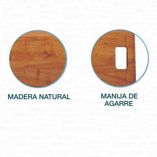 Tabla De Picar De Madera Ta Q40 De Acero Johnson Tioso Hogar