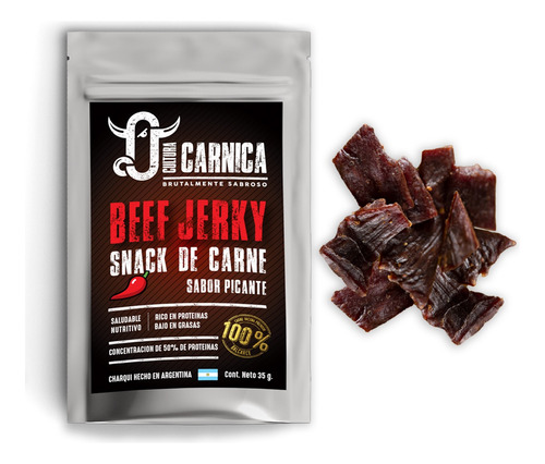 Beef Jerky Picante - Cultura Carnica - (charqui)