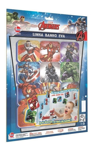 Brinquedo Banho Divertido Vingadores Disney Marvel 2455