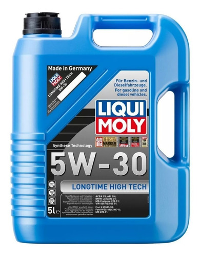 Aceite Para Motor Longtime High Tech 5w30 Liqui Moly 5lts