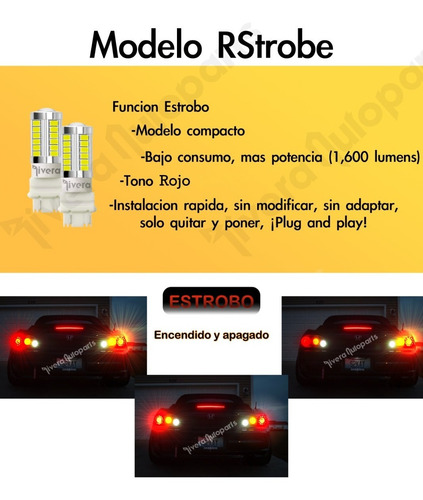 Rsr Estrobo Freno Stop Ultra Led Mini Cooper Count 2013 1156