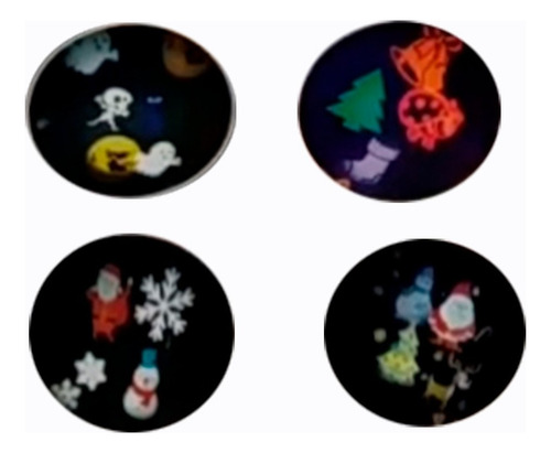 3 Pz Proyector Navideño 4 Discos Intercambiables Mlp