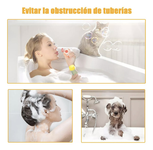 2 Filtro De Pelo De Drenaje De Ducha Coladeras De Desagüe 5m
