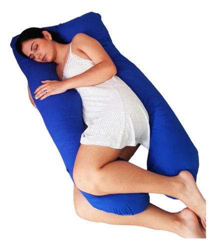 Almohada Para Embarazo Y Lactancia Calidad Premium Color Rosa Geométrico