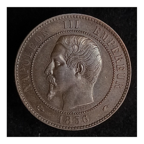 Francia 10 Centimes 1856 A (paris) Exc Km 771.1