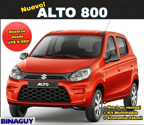 Suzuki Alto 800 Ga / 0 Km / Dir Y Aa / Reserve Su Unidad!