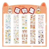 Comprar 10 Láminas De Stickers Conejos Modelo 2