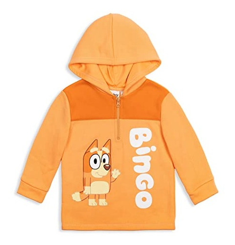 Sudadera Con Capucha Bluey Bingo Para Niños Pequeños, De For