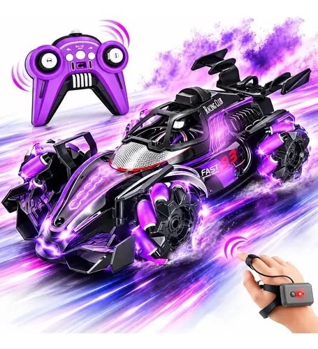 Carrinho Controle Remoto Recarregável Drift Gira 360 Playnet Cor Lilás Personagem carrinho de controle remoto