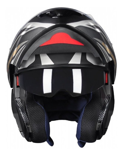 Capacete Motociclista Mt Sv Atom Sx1 Matt Black Gold Moto