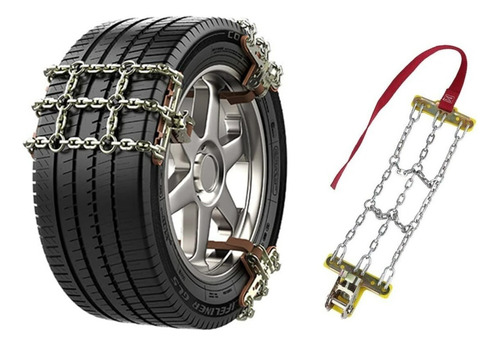 Kit Cadenas Nieve Antideslizantes Auto Universal - Juego 3 U