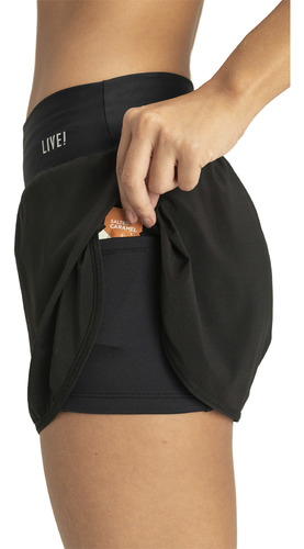 Short Mujer Live! Pro Con Bolsillo Interno Y Fps 50+