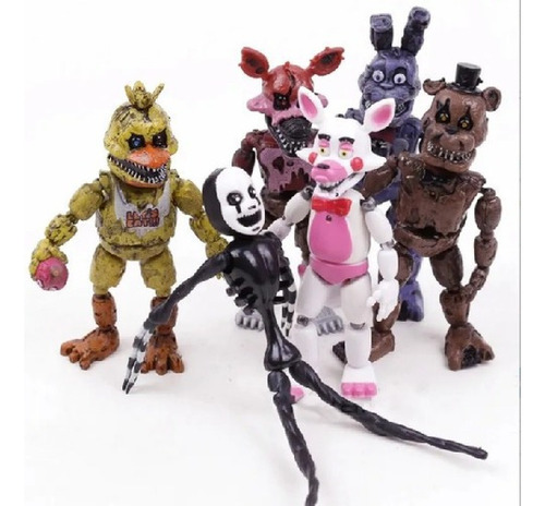 Boneco Fnaf Five Nights At Freddy's Nightmare Freddy 6 Pieza