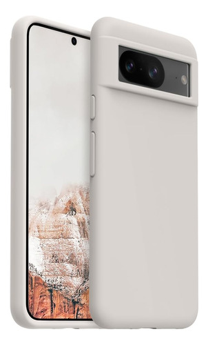 Funda Para Google Pixel 8 De Silicona Gris