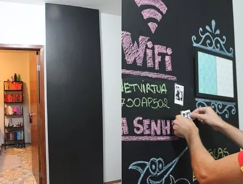 Papel De Parede Adesivo, Chalkboard Na Parede