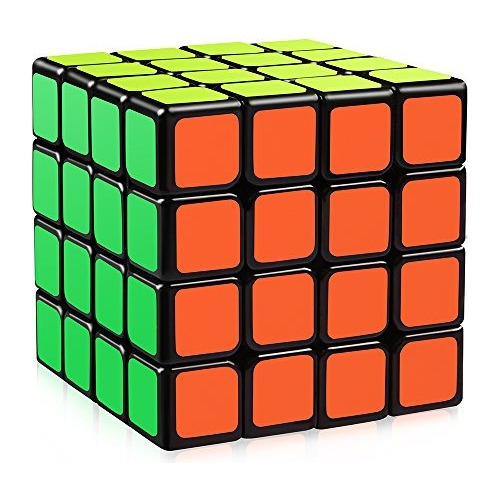 Dfantix Yj Moyu Guansu 4x4 Speed Cube Puzzle Cube Negro 62mm