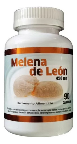 Melena De León 450mg 90 Caps/ Memoria Y Concentración