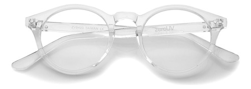 Zerouv Vintage Inspired Clear Lens Small Circle Round Sungla