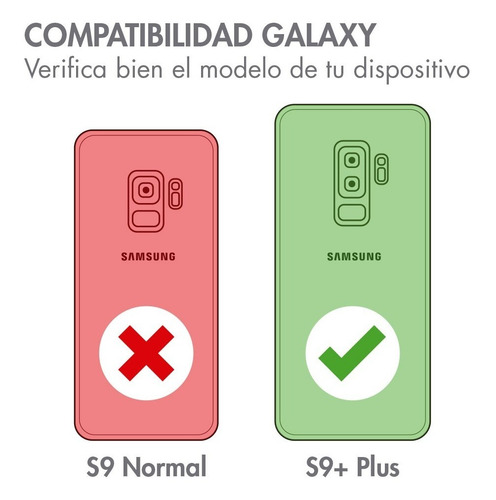 Imagen 2 de 7 de Funda Samsung Galaxy S9 Plus Rugged Protective Grado Militar