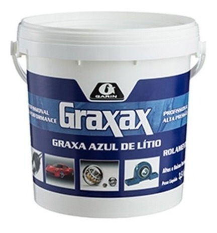 Graxa Litio Azul Garin Rolamento 130°3,5kg Gab-350 C387045