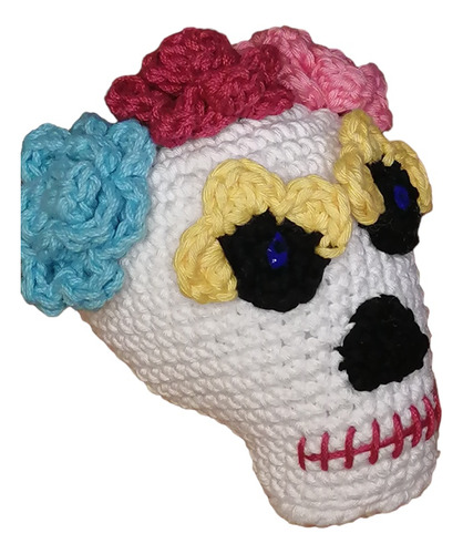 Calaverita A Crochet, Amigurumi, Dia De Muertos, Calavera