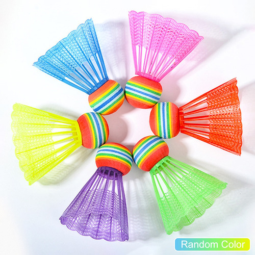 10pcs Shuttlecocks Nylon Badminton Várias Cores Duráveis