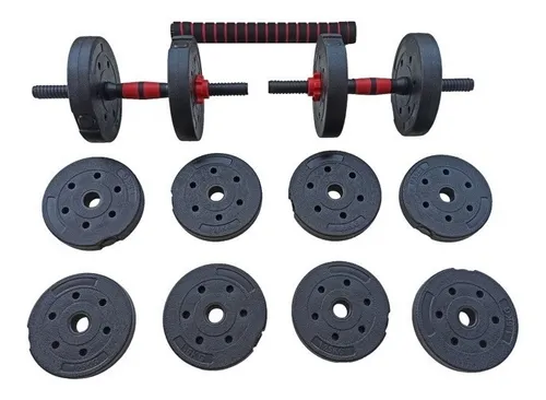 20 kg en discos 2 mancuernas con unión sales