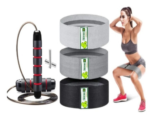 Kit Bandas De Tela Elasticas Set Ejericio En Casa Y Gym Lazo