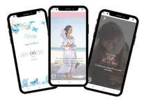 Comprar Invitación 15 Años Tarjeta Personalizada Digital Interactiva