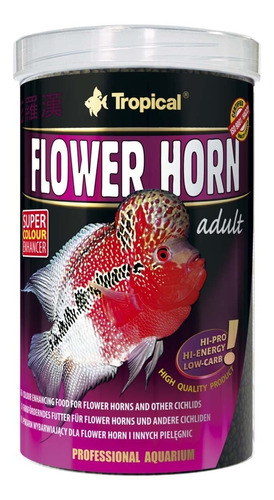 Alimento Tropical Flower Horn Adult Pellet 380g  - Ciclidos