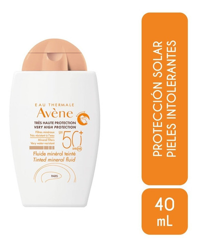 Avène Protector Solar Fluido Mineral Con Color Fps50+ 40ml