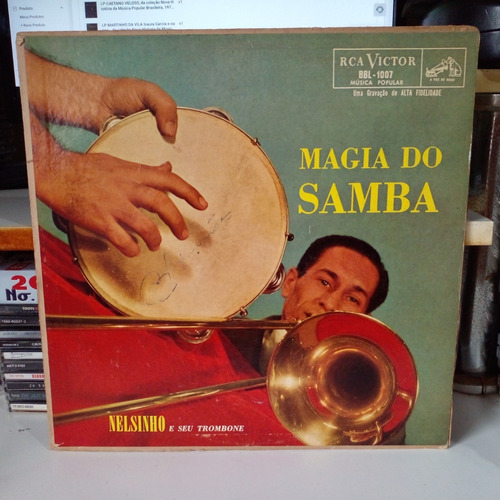 Lp Nelsinho E Seu Trombone Magia Do Samba Rca 1958 Testado ! (Usado)