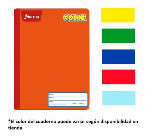 3 Cuadernos Norma Color Collage Cosido Cuadro Chico