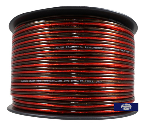 Cable Para Bocina Cal. 16 Awg Harden Ksc-16 Profesional 100m