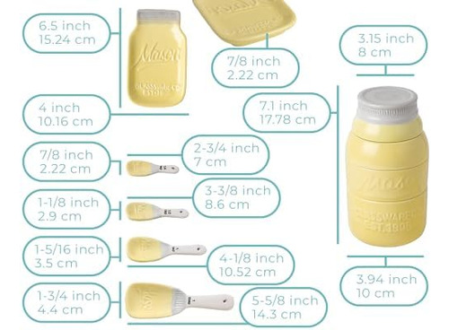 Juego De Utensilios De Cocina Vintage Mason Jar De Comfify -
