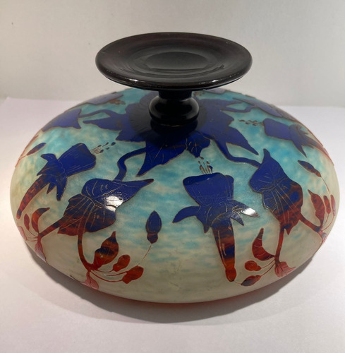 Antiguo Vidrio Firmado Artistico Le Verre Francais Original (Usado)